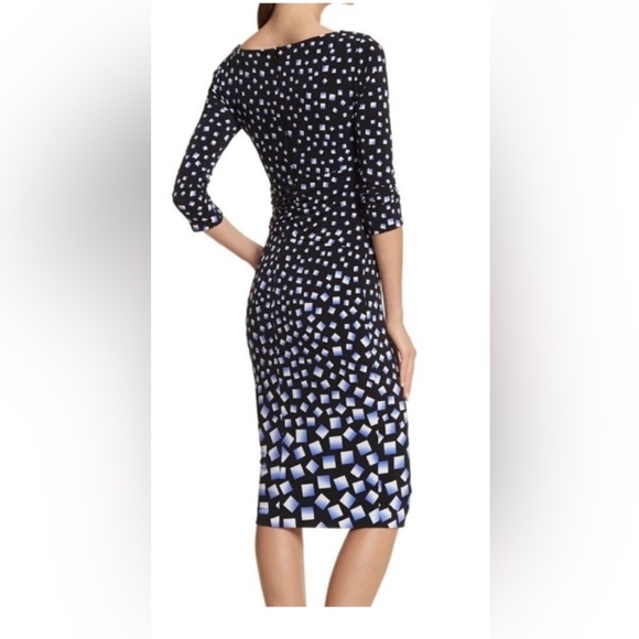 🌻WHBM Elegant Ombré Cube Design Dress - Picture 3 of 16